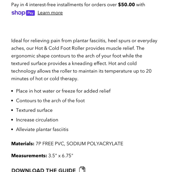 Gaiam restore hot/cold foot roller - Picture 7 of 7